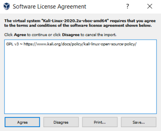 virtualbox-kali-license